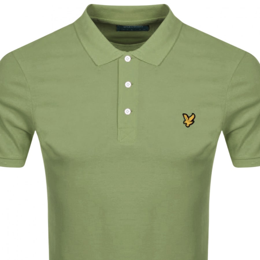 Alternative Image for ProductLyle And Scott Short Sleeved Polo T Shirt Green2